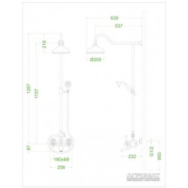 Душевая система Devit Charlestone Ceramic 80520142