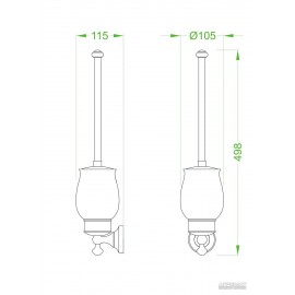Щетка для унитаза Devit 3057142 Charlestone Ceramic