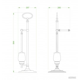 Стойка для аксессуаров Devit Charlestone Ceramic 3080142