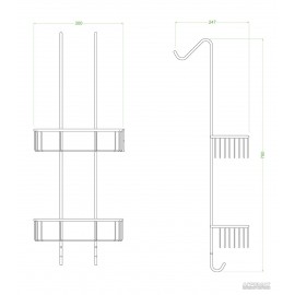 Корзинка (полочка) Devit Charlestone Ceramic 3026142