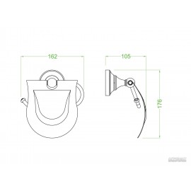 Держатель туалетной бумаги Devit Charlestone Ceramic 3051142G