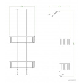 Корзинка (полочка) Devit Charlestone Ceramic 3026142G