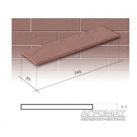 Клинкер Cerrad ELEWACJA RUSTICO BURGUND PLUS