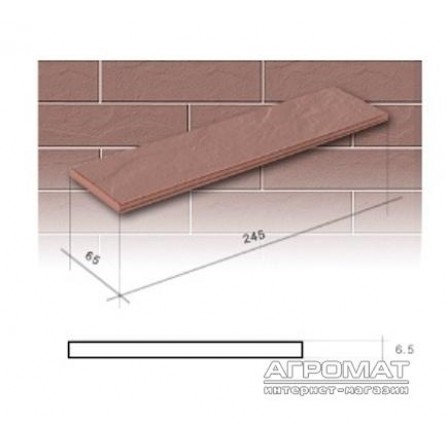 Клинкер Cerrad ELEWACJA RUSTICO BURGUND PLUS