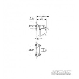 Смеситель для душа Grohe Euroeco 32740