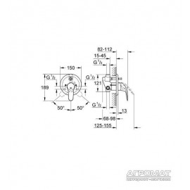 Смеситель для ванны Grohe Euroeco 32747