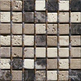 Мозаика Mozaico de LUX K-MOS TRAVERTINO MIX EMPERADOR