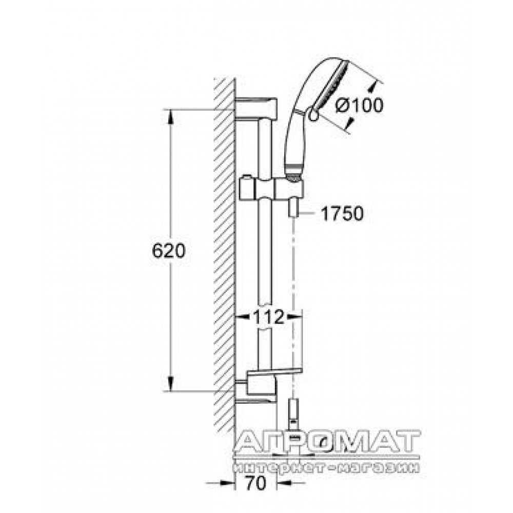 Душевой комплект Grohe New Tempesta 27609