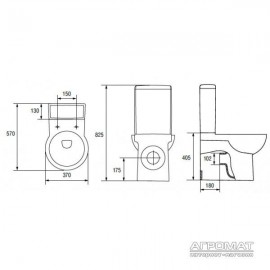 Компакт Cersanit Nano 011/021 с дюропластовой крышкой soft close
