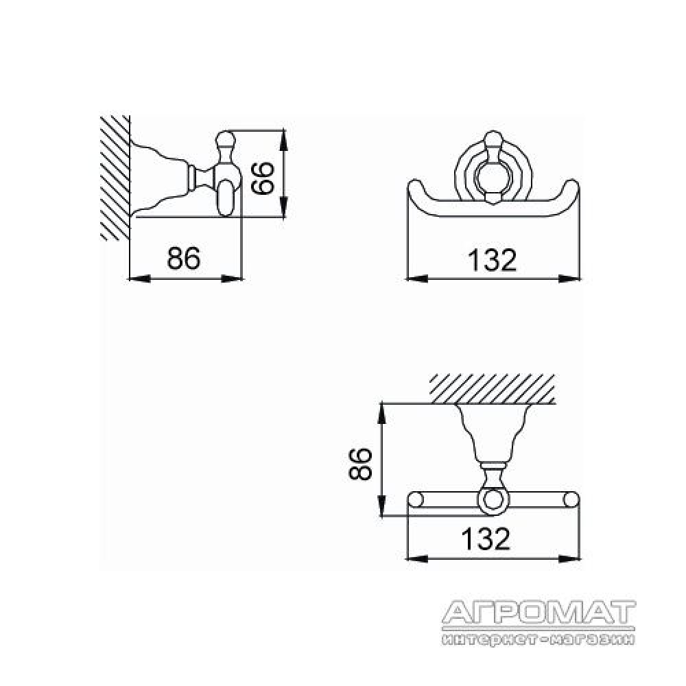 Крючок Devit Charlestone 8010142