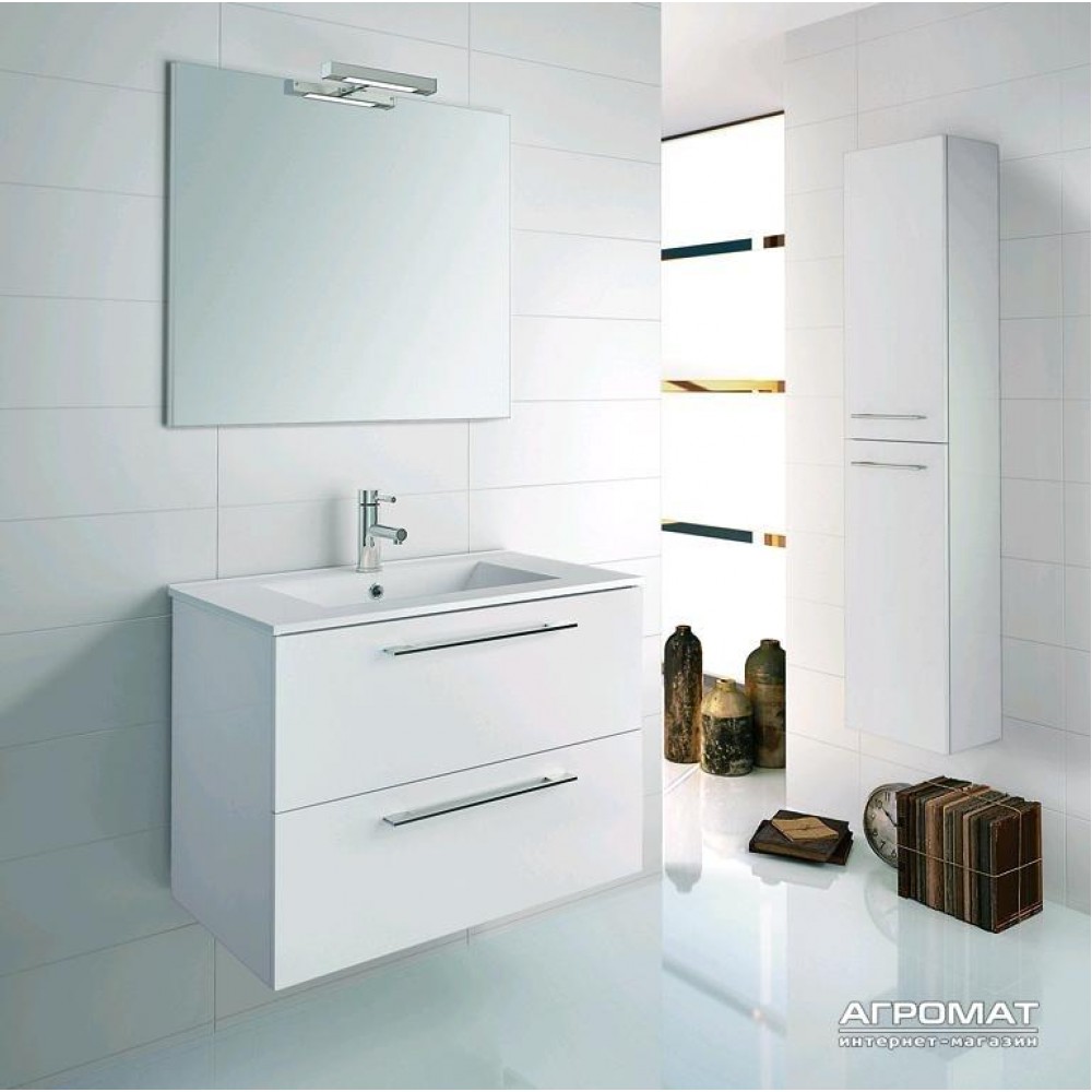 Комплект Devit Quadra 0020136 Тумба с раковиной, 80см