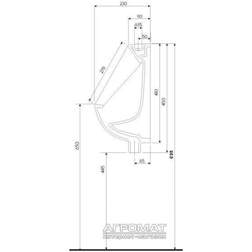 Уринал Kolo Nova top pico K2601100U