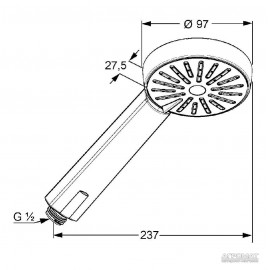 Ручной душ Kludi A-qa 656000500