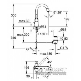 Смеситель для раковины Grohe Grandera 21107