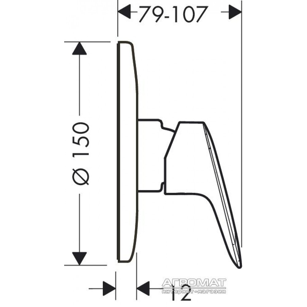 Наружная часть Hansgrohe Logis 71606000