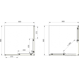 Душевая кабина PRIMERA Frame SHRC53906 (90*90)