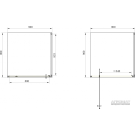 Душевая кабина PRIMERA Frame SHRC56906 (90*90)