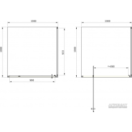 Душевая кабина PRIMERA Frame SHRP56106 (100*100)