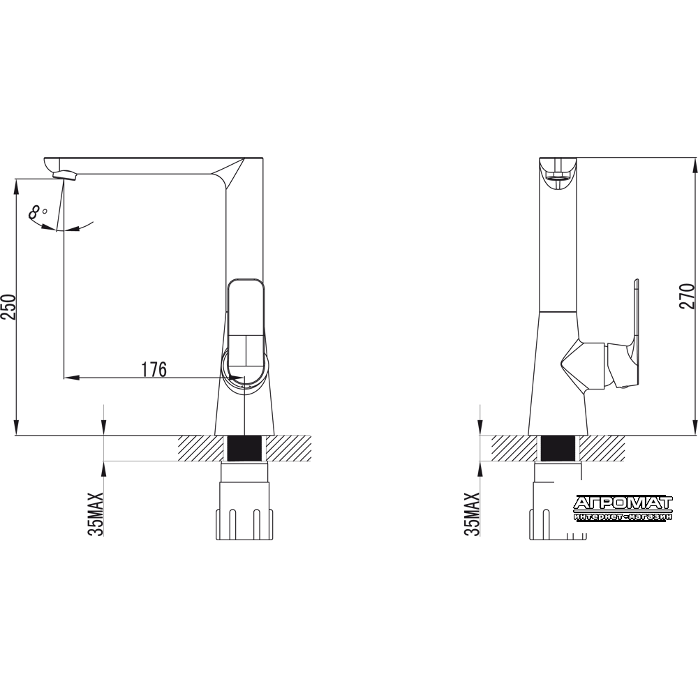 Смеситель для кухни PRIMERA Nika 10100021