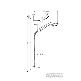 Душевой комплект Hansgrohe Crometta 27763000