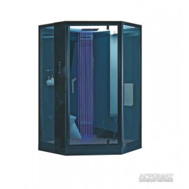 Паровой бокс Devit Soul FEN8913B пятиугольный 1300х1300 см, черный