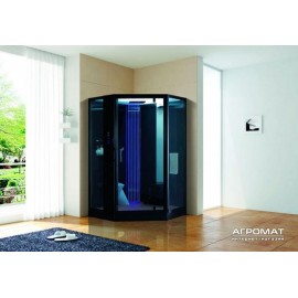 Паровой бокс Devit Soul FEN8913B пятиугольный 1300х1300 см, черный
