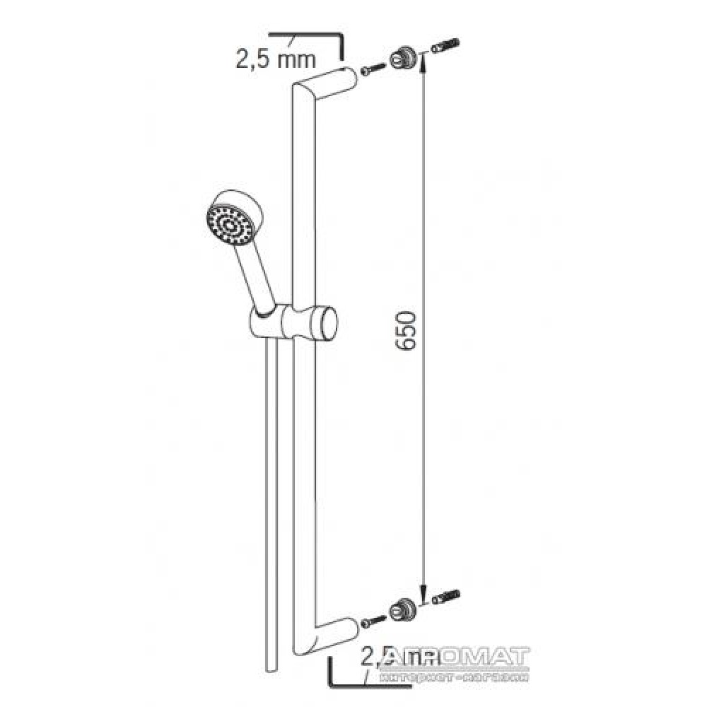 Душевой комплект Oras Alessi 8590