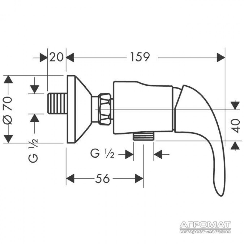 Смеситель для душа Hansgrohe Focus E 31760000