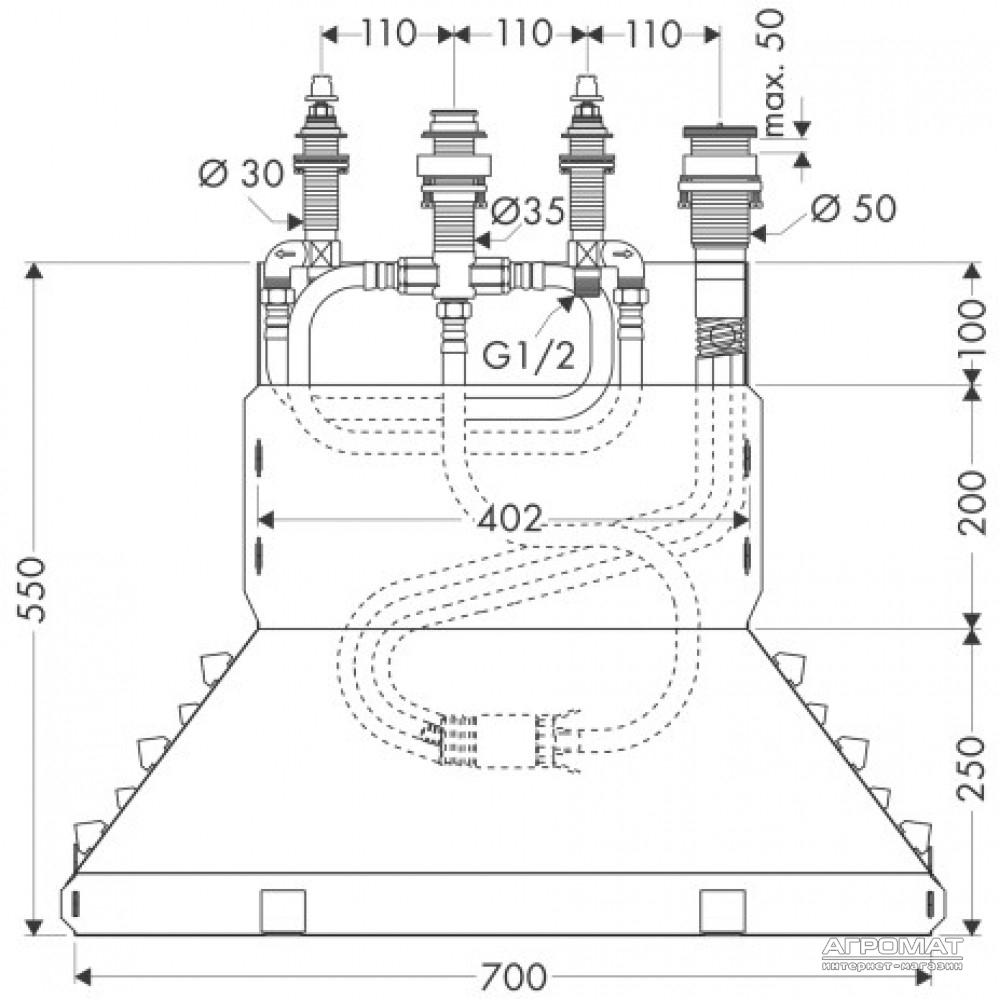 Встраиваемая часть Hansgrohe Metris 13444180