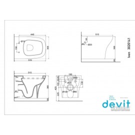 Унитаз Devit Iven 3020141