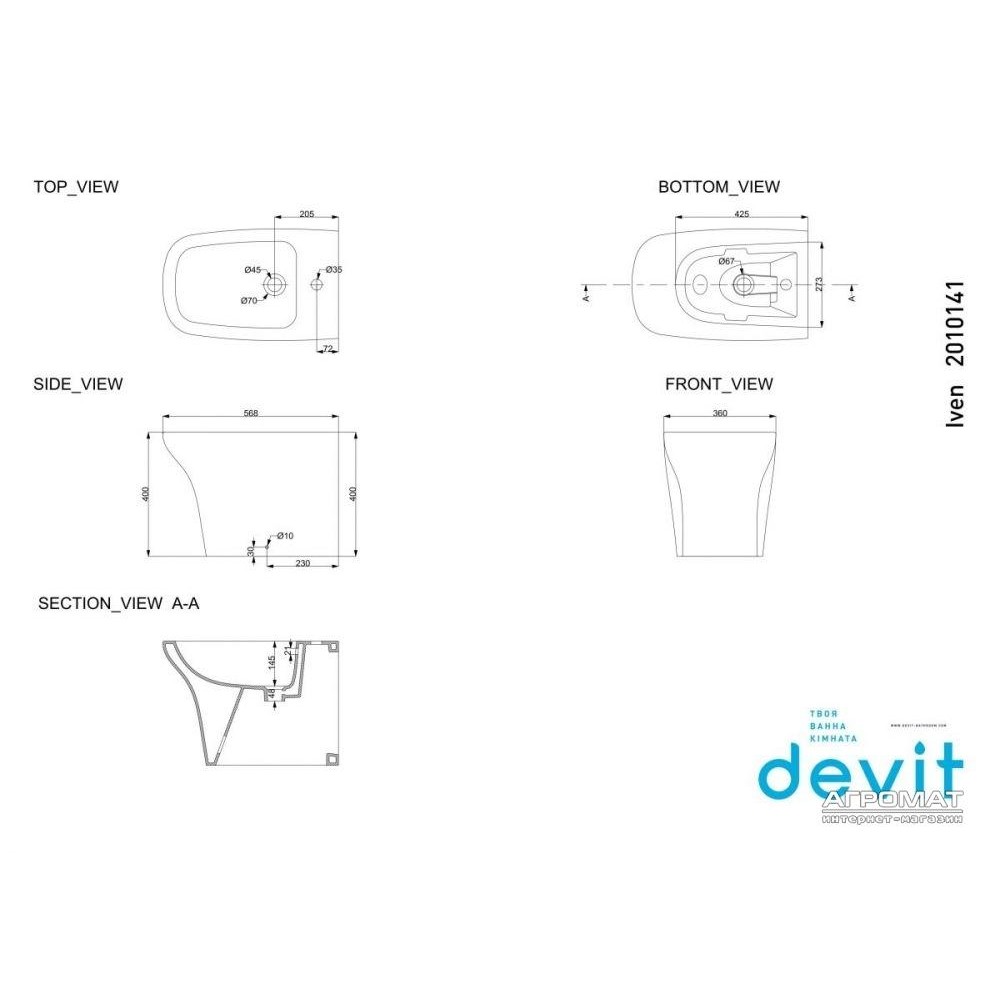 Биде Devit Iven 2010141