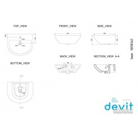 Раковина Devit Iven 1010141 55 см