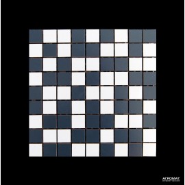 Мозаика Almera Ceramica Мозаїка MIX MOS FINO BLANCO/MARENGO (25x25)