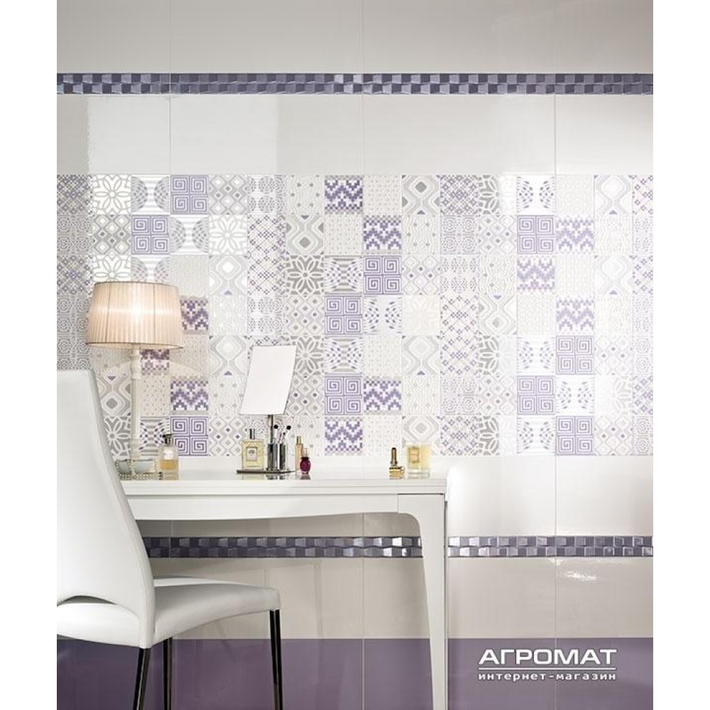 Плитка Novabell Musa MUW-86RT WHITE (PPW-86RT SNOW LUX)
