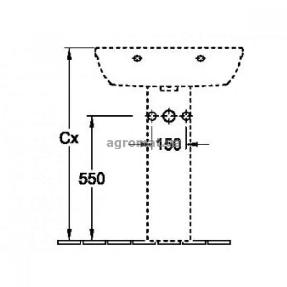 Villeroy&Boch 72400001 Amica Пьедестал