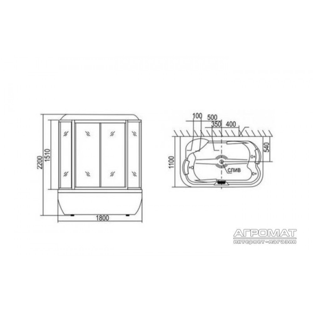 Паровой бокс Appollo A-0735