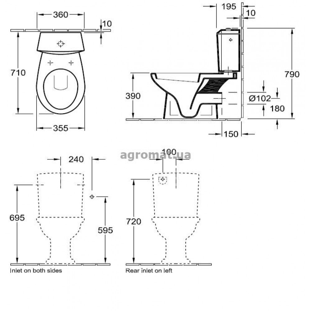 Villeroy&Boch 77481101 Sunny Бачок