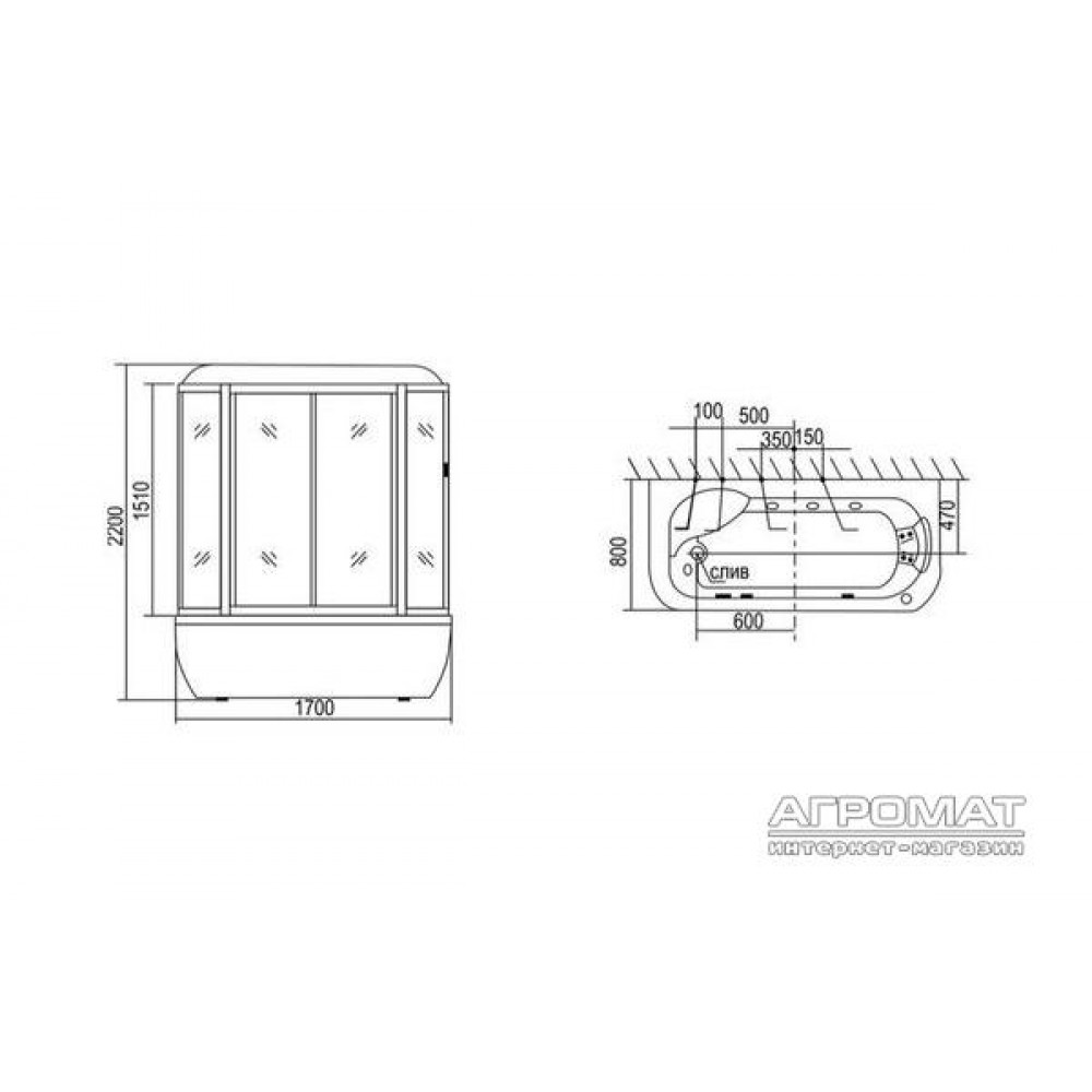 Паровой бокс Appollo A-0734