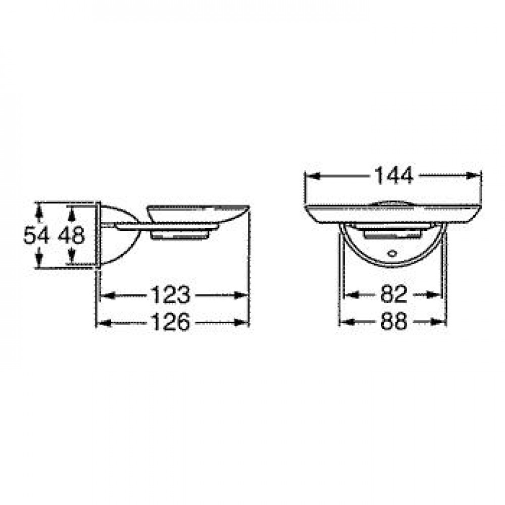 Аксессуар Hansa 5550-0900 STAR Мыльница