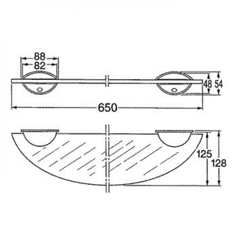 Аксессуар Hansa 5544-0900 STAR Полка