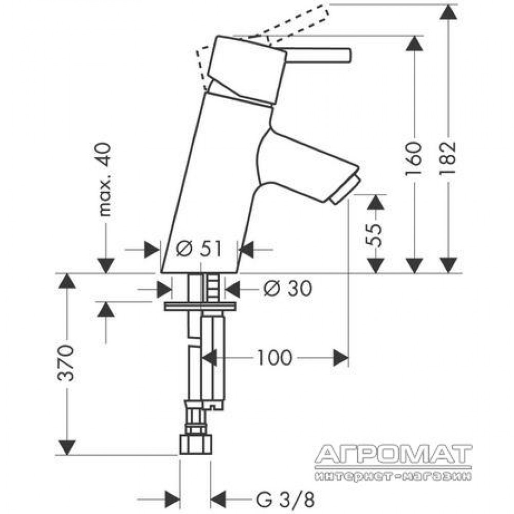 Смеситель для раковины Hansgrohe Talis S 32031000