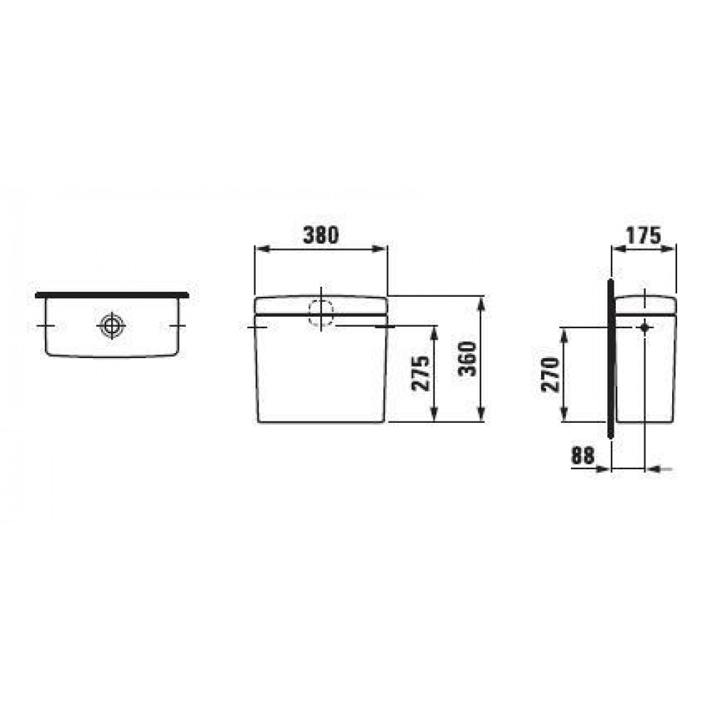 Laufen 26950 000 278 PRO Бачок