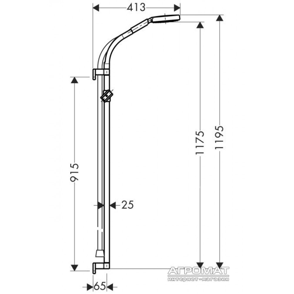 Душевой комплект Hansgrohe Raindance S 27876000