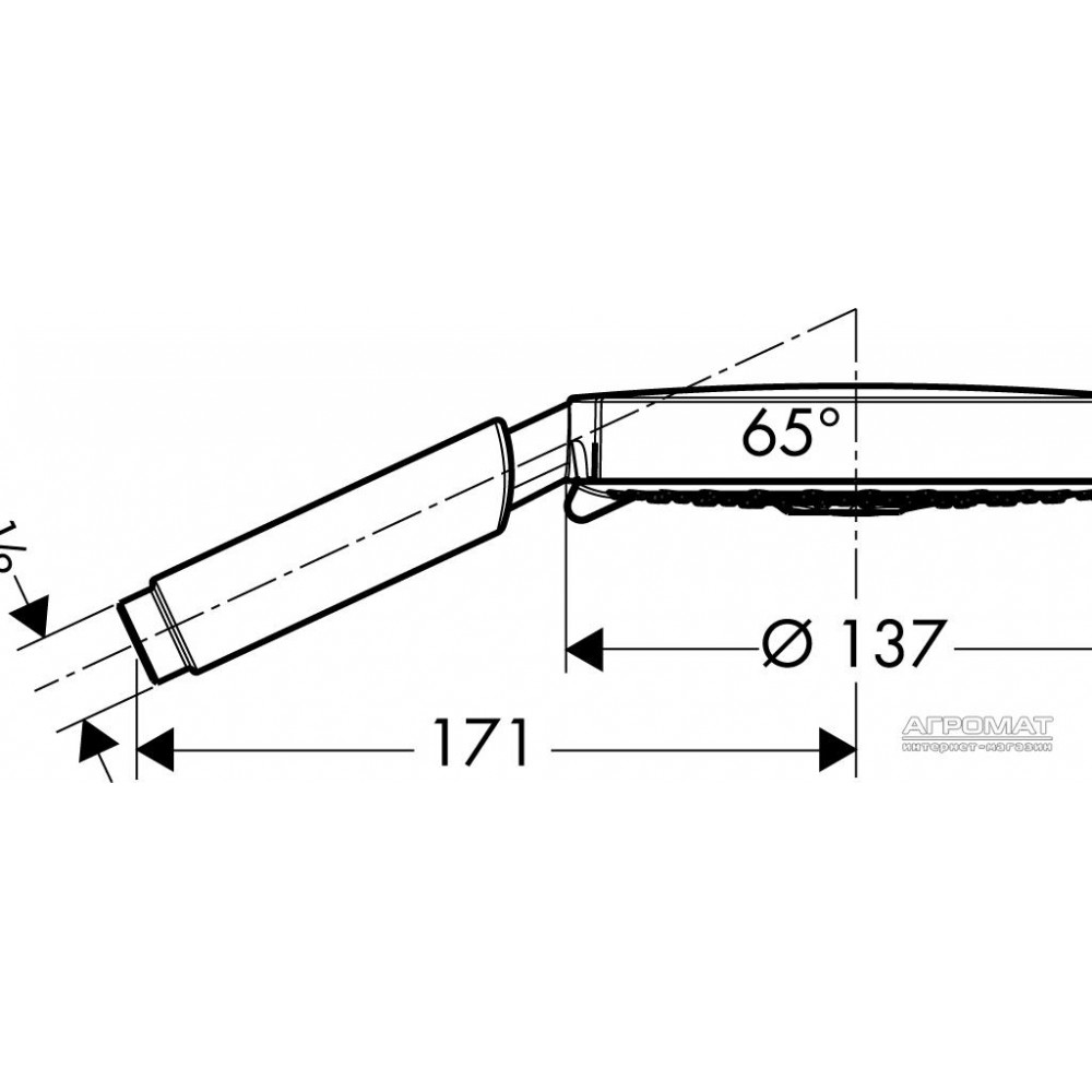 Ручной душ Hansgrohe Raindance S 28519000