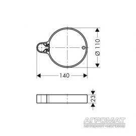 Аксессуар для душа Hansgrohe Raindance 28679000