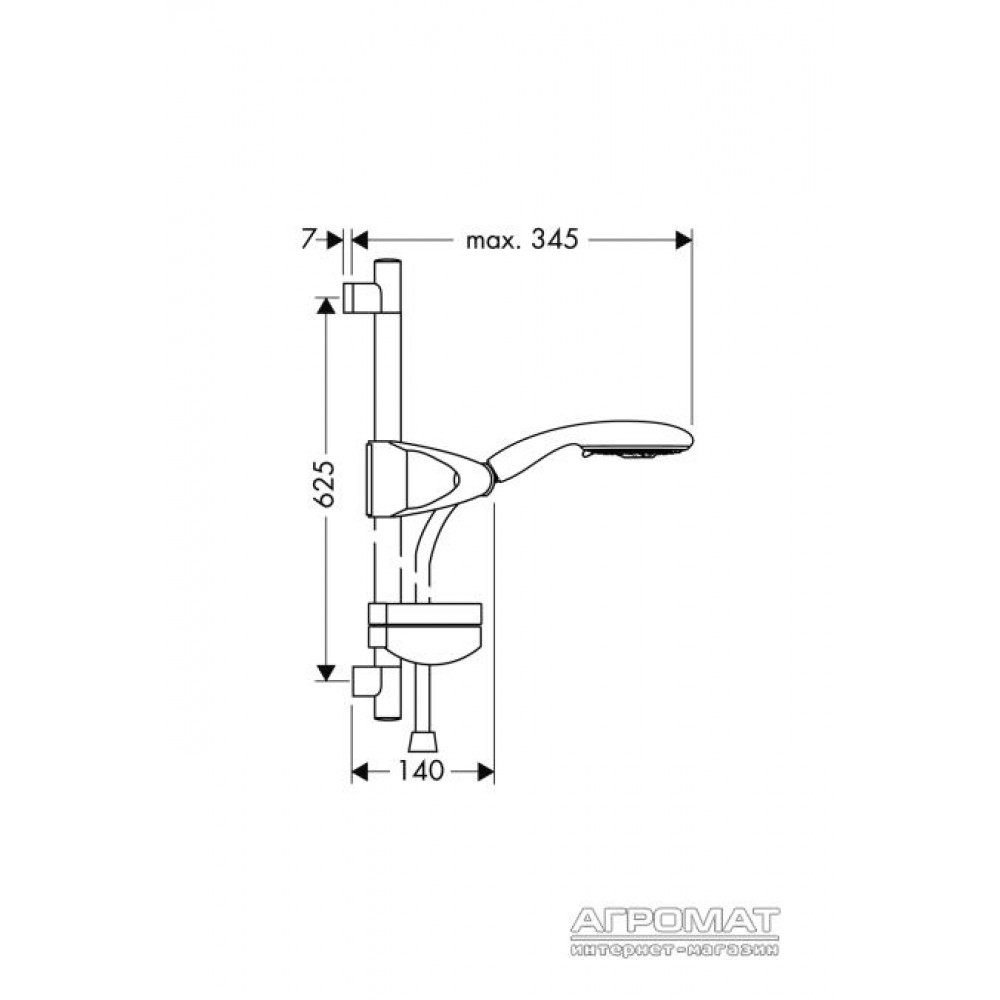 Душевой комплект Hansgrohe Raindance E 27887000