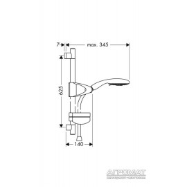 Душевой комплект Hansgrohe Raindance E 27887000