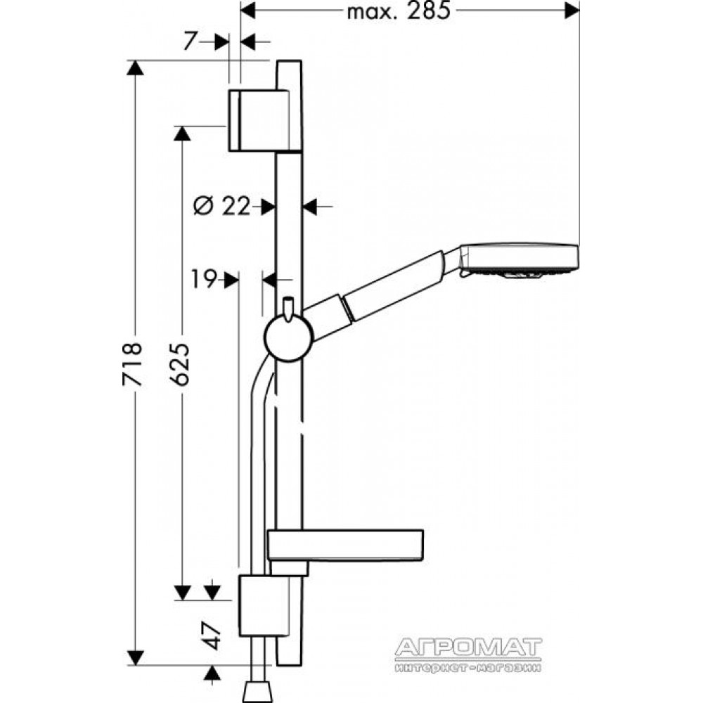 Душевой комплект Hansgrohe Raindance S 27882000