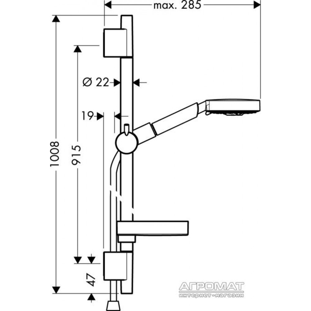 Душевой комплект Hansgrohe Raindance S 27880000