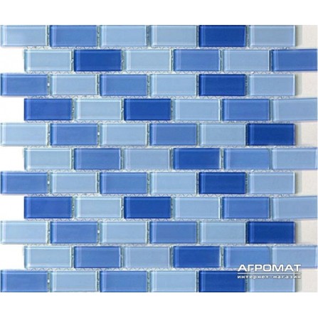 Мозаика Mozaico de LUX S-MOS HT156 MIX C BLUE